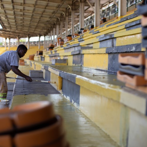 VR: revitalização do Estádio da Cidadania prossegue com ações em diversas frentes